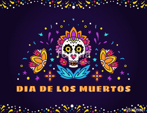 500x386 Dia De Los Muertos, Day Of The Dead Vector Illustration Design