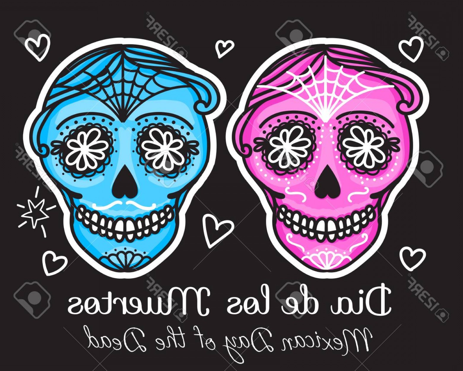 1560x1248 Mexican Day Of The Dead Vector Hoodamathrun