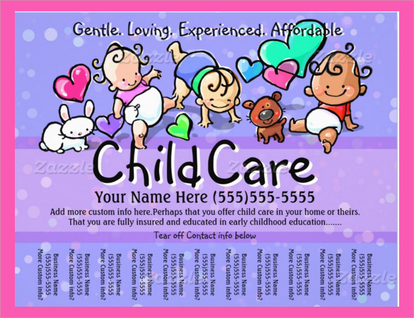 585x450 Daycare Flyer Templates