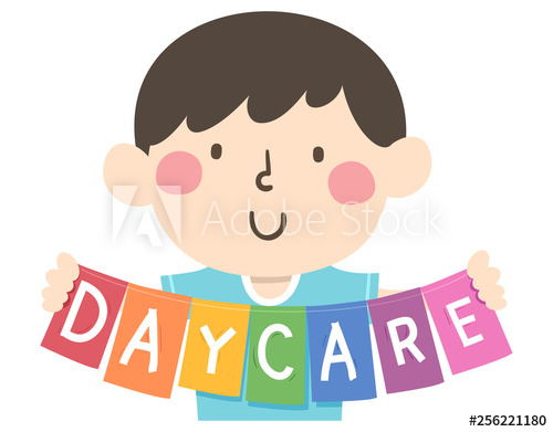 500x391 Kid Hold Daycare Illustration