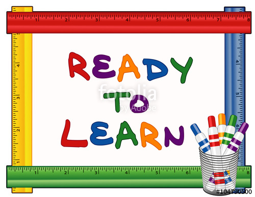 500x387 Ready To Learn Text On Multi Color Ruler Frame Whiteboard