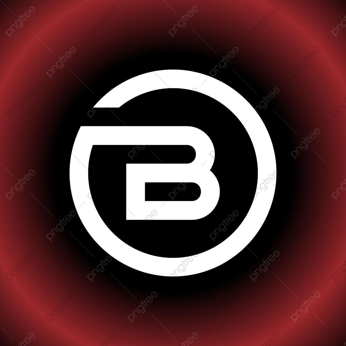 1200x1200 Circular Letter B Ob Db Vector Logo Design, Icon, Arrow, Sign Png