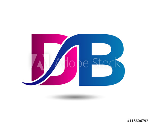 500x412 Elegant Alphabet D And B, Db Letter Logo Vector Illustration