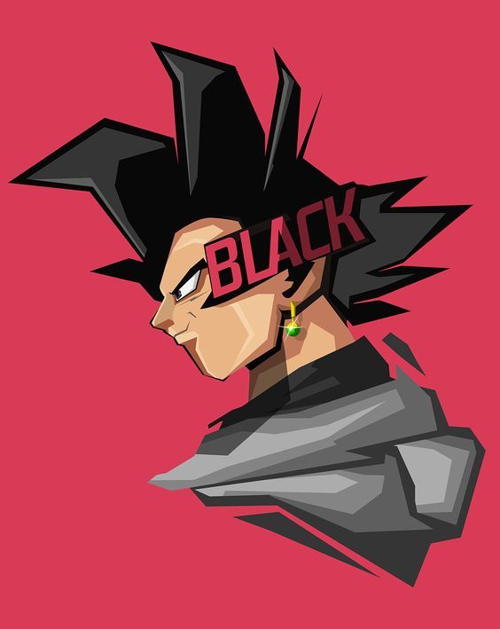 564x709 Super Awesome Vector Design Of Black Goku!