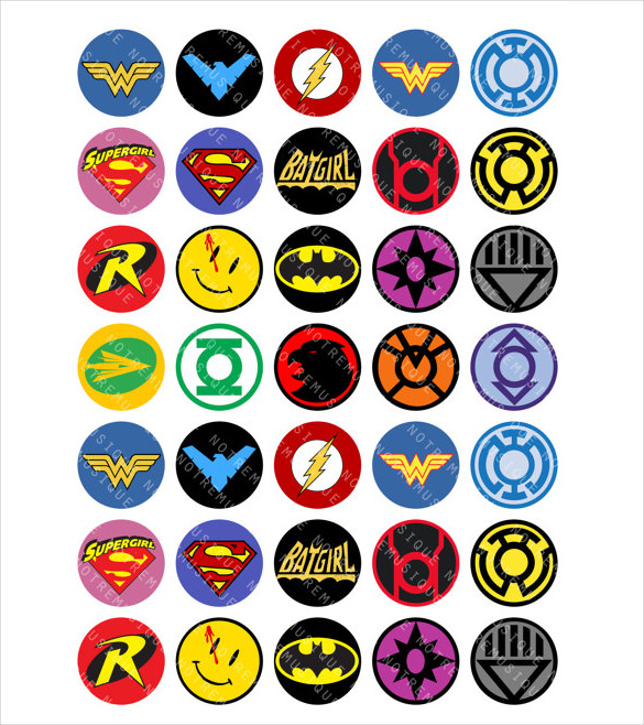 585x658 Superhero Logos Free Illustrator Format Download