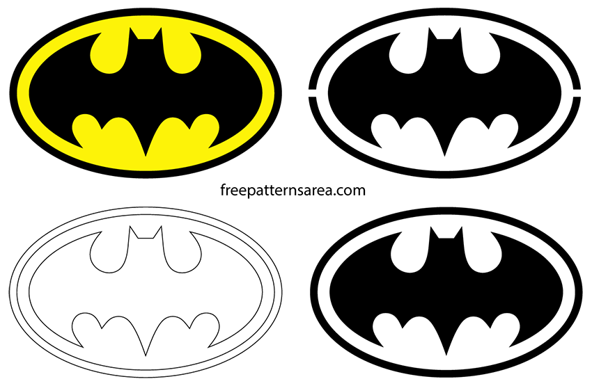 850x555 Batman Logo Symbol And Silhouette Stencil Vector Dc Comics