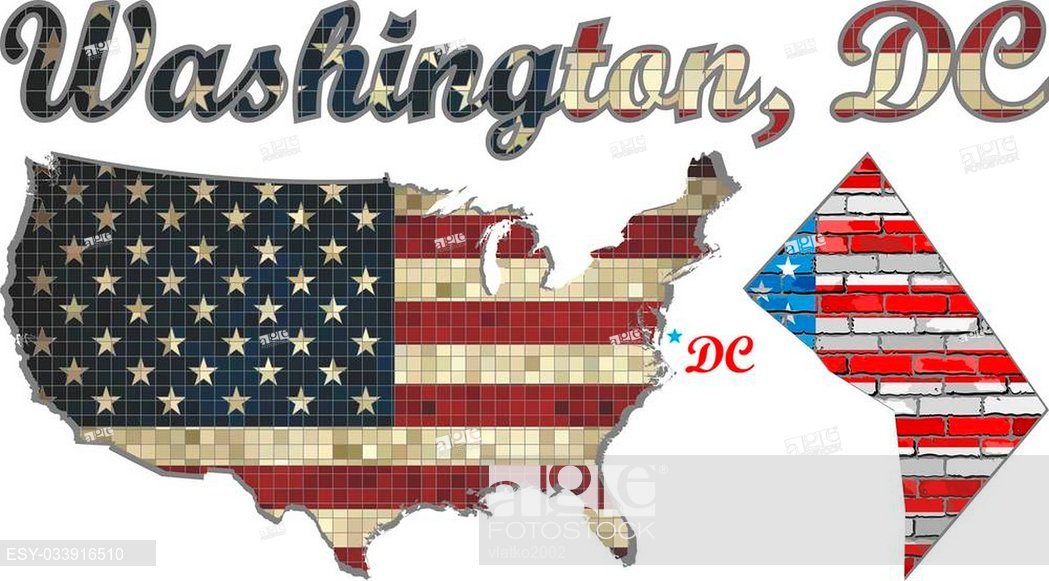 1049x581 Usa State Of Washington, D C On A Brick Wall