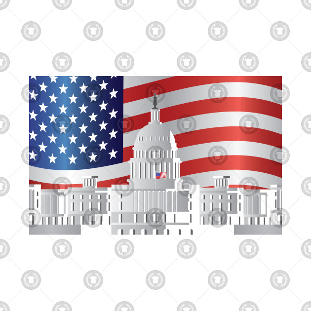 630x630 Washington Dc American Flag Vector