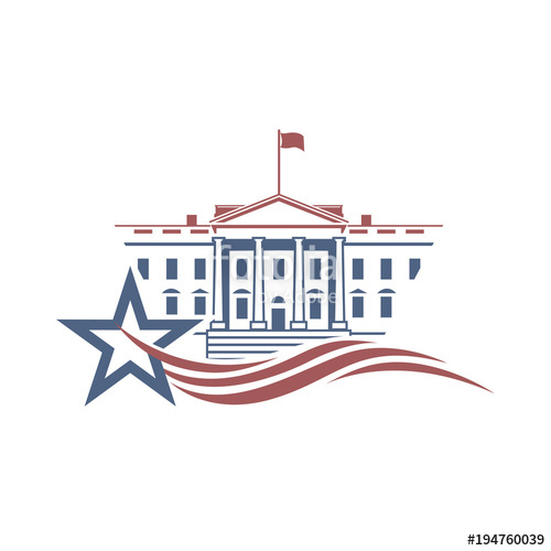 500x500 White House Building Icon In Washington Dc Stock Image