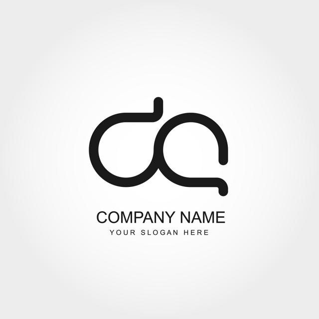 640x640 Initial Letter Dc Logo Template Vector Design Template For Free