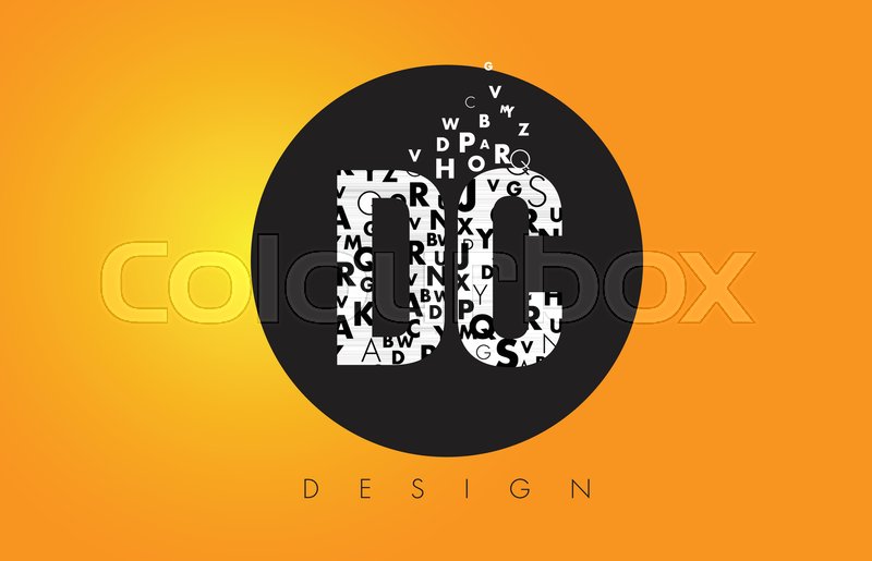 800x515 Dc D C Logo Design Made Of Small Stock Vector Colourbox