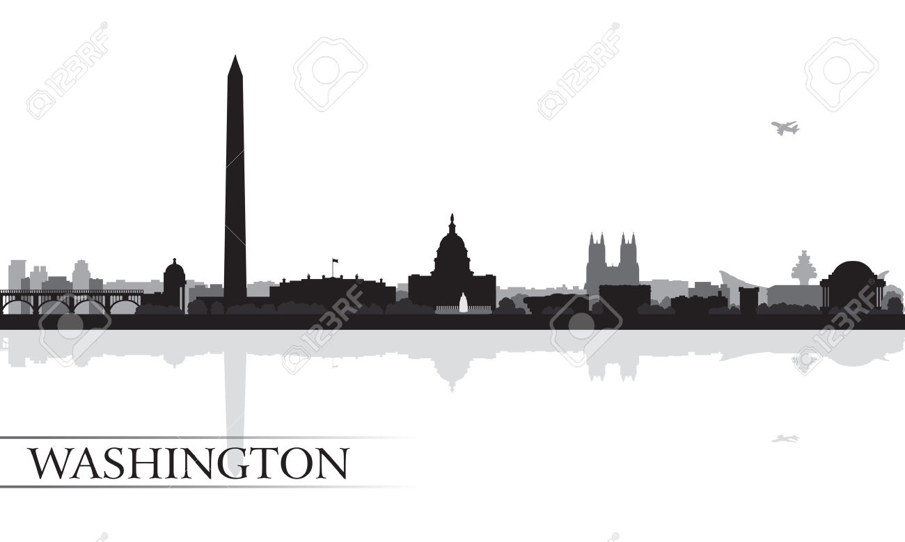 1300x779 Washington Dc Skyline Silhouette Png Images In Collection