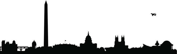 748x229 Washington Dc Skyline Silhouette Vector
