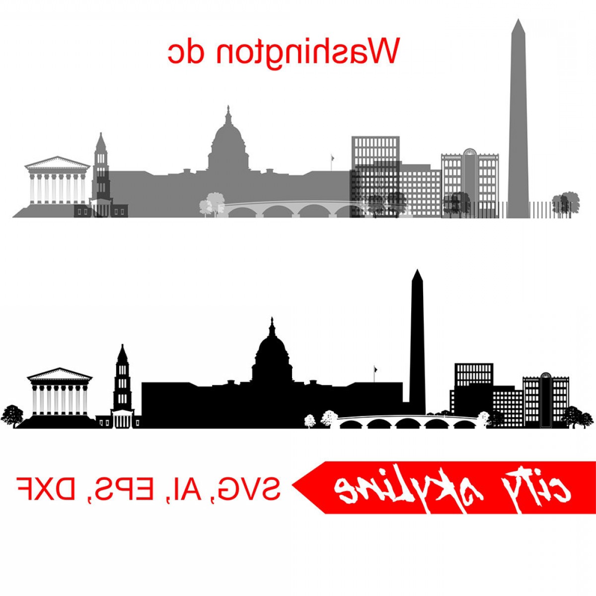 1200x1200 Washington Dc Capital Vector Skyline Hoodamathrun