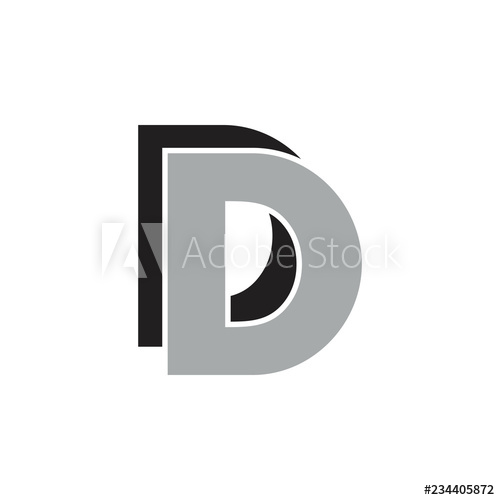 Letters Dd Shadow Logo Vector 500x500 Letters Dd Shadow Logo Vector
