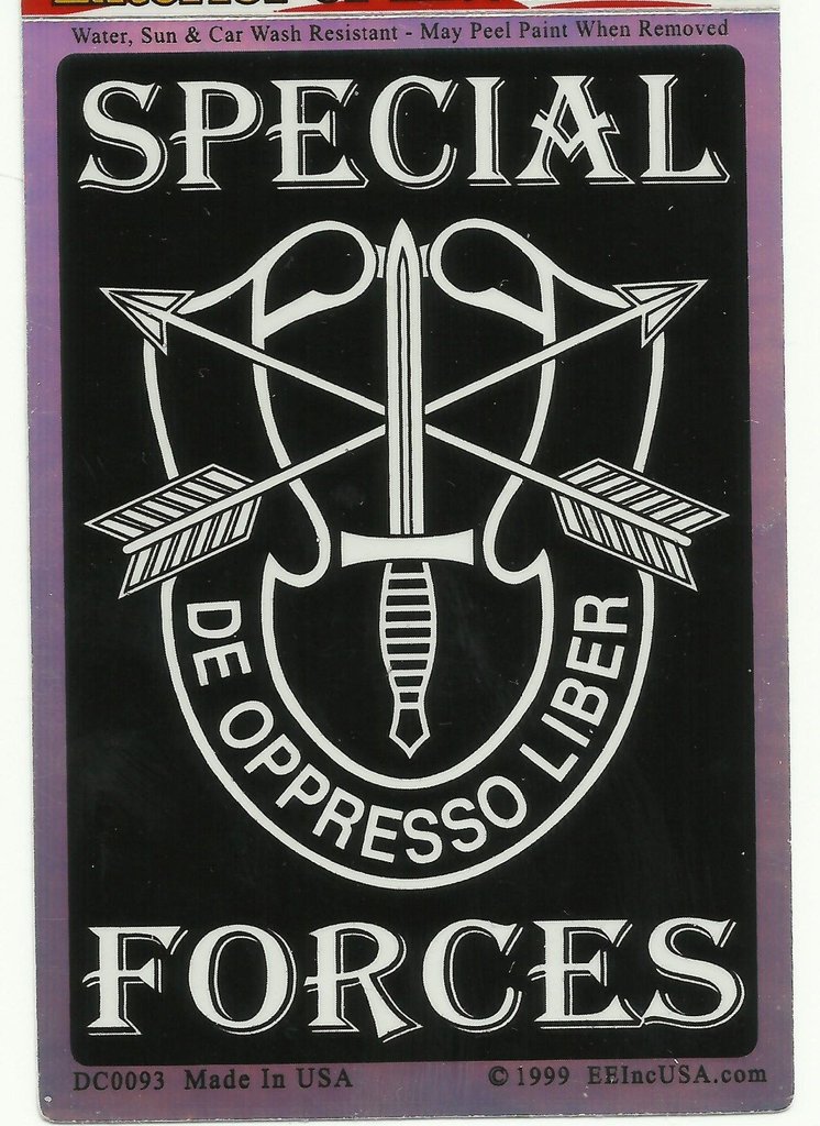 746x1024 Us Army Special Forces De Oppresso Liber Decal