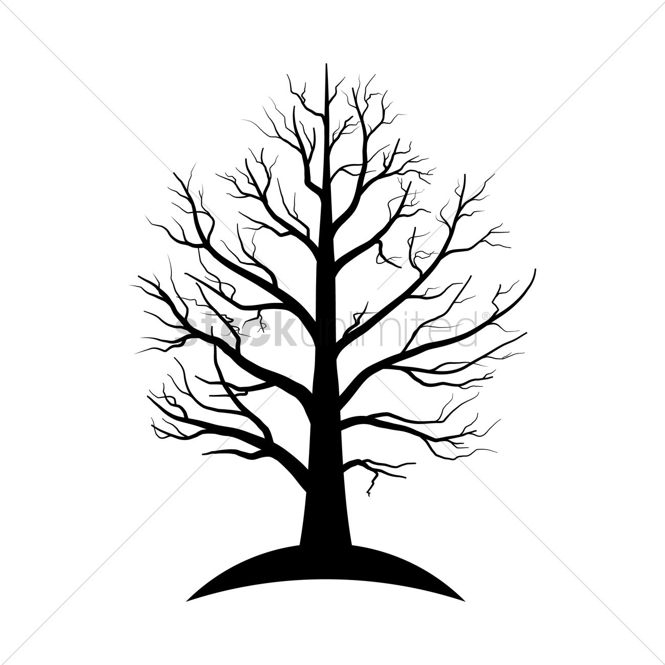 Dead Tree Silhouette Vector at Vectorified.com | Collection of Dead