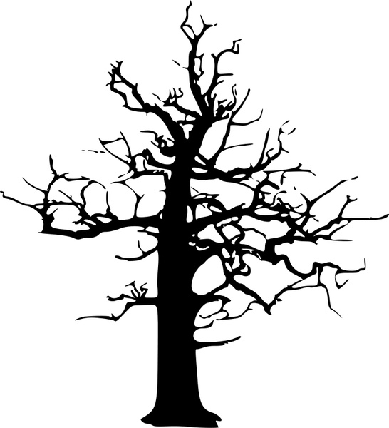 546x600 Halloween Large Dead Tree Free Vector In Open Office Drawing