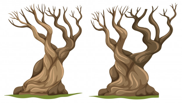 626x355 Set Of Dead Tree Vector Free Download