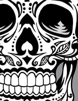 300x387 Dia De Los Muertos Skull Reference, Mexican