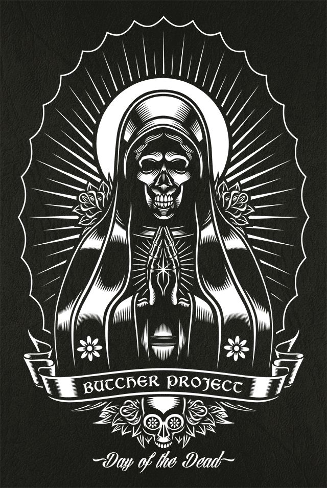 640x955 Day Of The Dead Vector Graphic Illustration On Behance