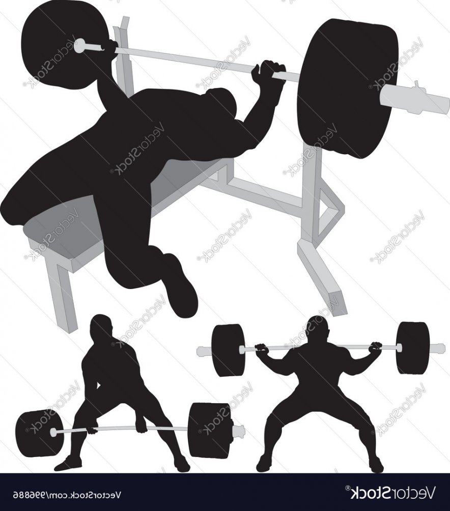 Powerlifting Bench Press Squat Deadlift Vector Image 884x1004 Powerlifting Bench Press Squat Deadlift Vector Image