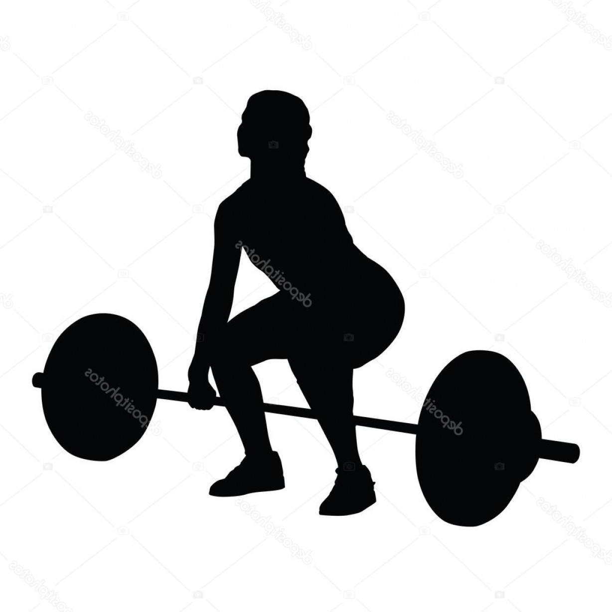 Stock Illustration Weight Lifting Woman Vector Silhouette 1228x1228 Stock Illustration Weight Lifting Woman Vector Silhouette