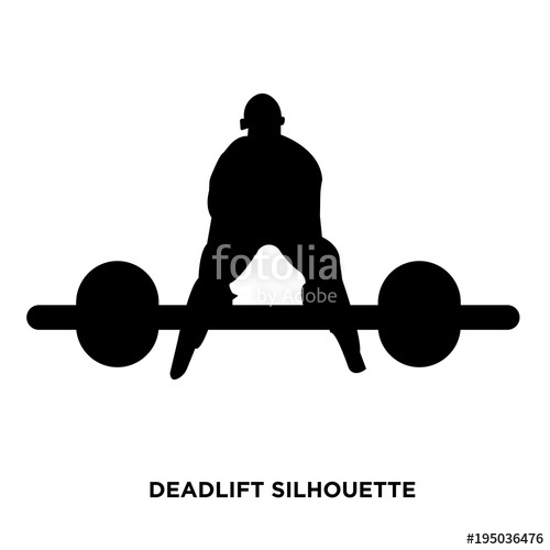 Deadlift Silhouette On White Background Stock Image And Royalty 500x500 Deadlift Silhouette On White Background Stock Image And Royalty