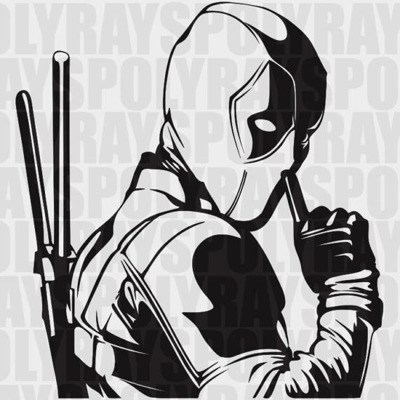 570x570 Deadpool Hero Deadpool Stencil, Vector, Clipart, Png