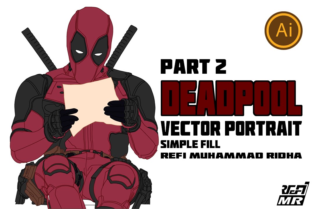1080x720 Deadpool Vector Portrait