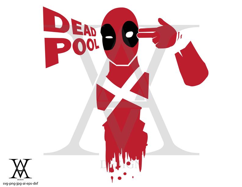 794x613 Deadpool Clipart Vector Instant Download Etsy