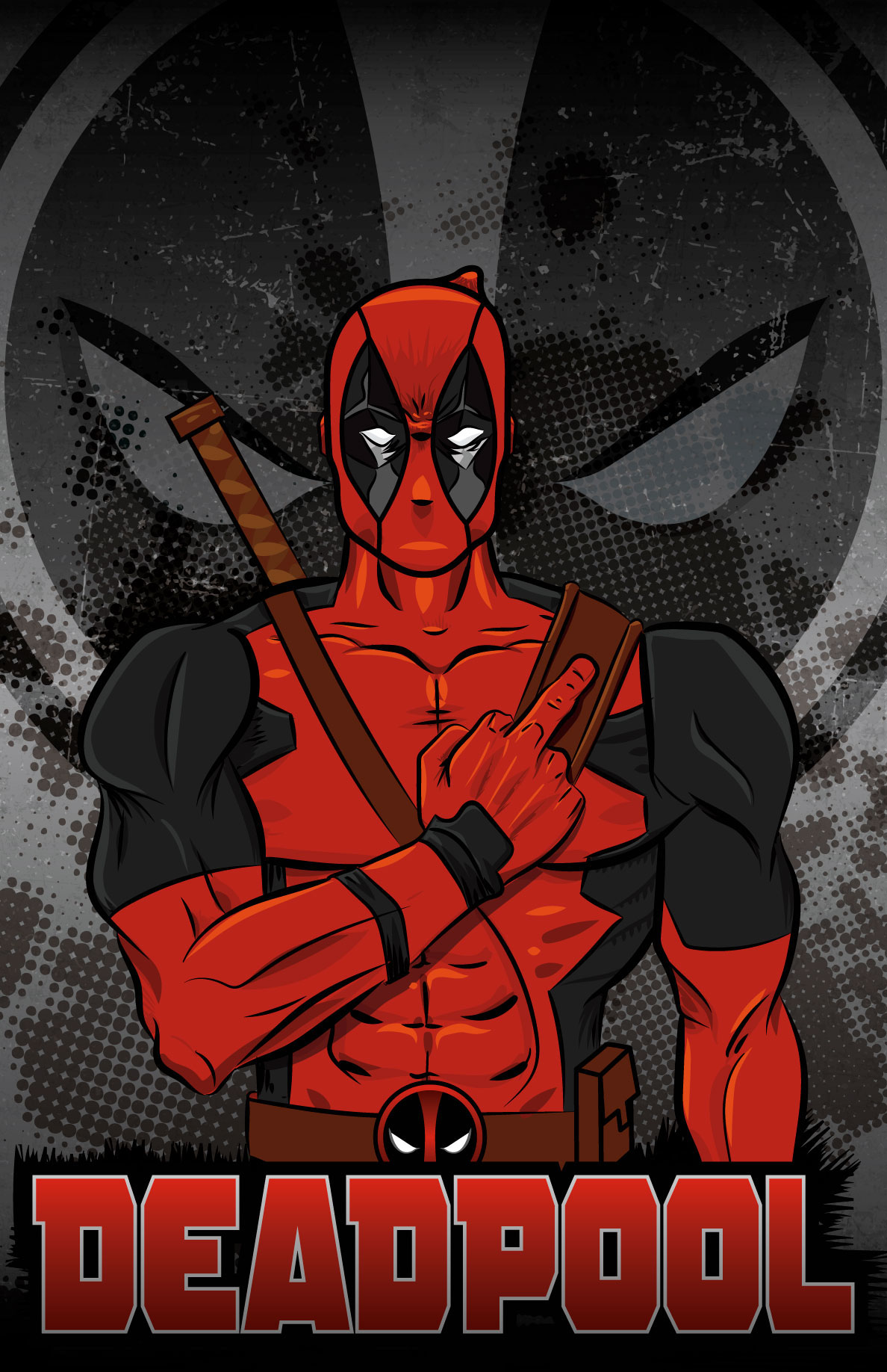 1188x1836 Deadpool Vector Art On Behance