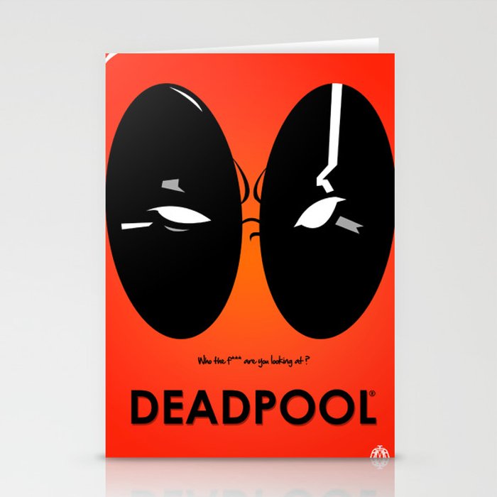 700x700 Vector Deadpool Stationery Cards