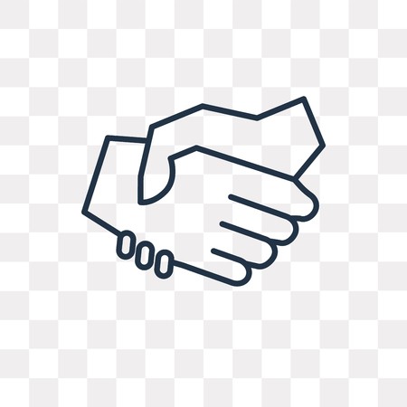 450x450 Deal Vector Outline Icon Isolated On Transparent Background, High