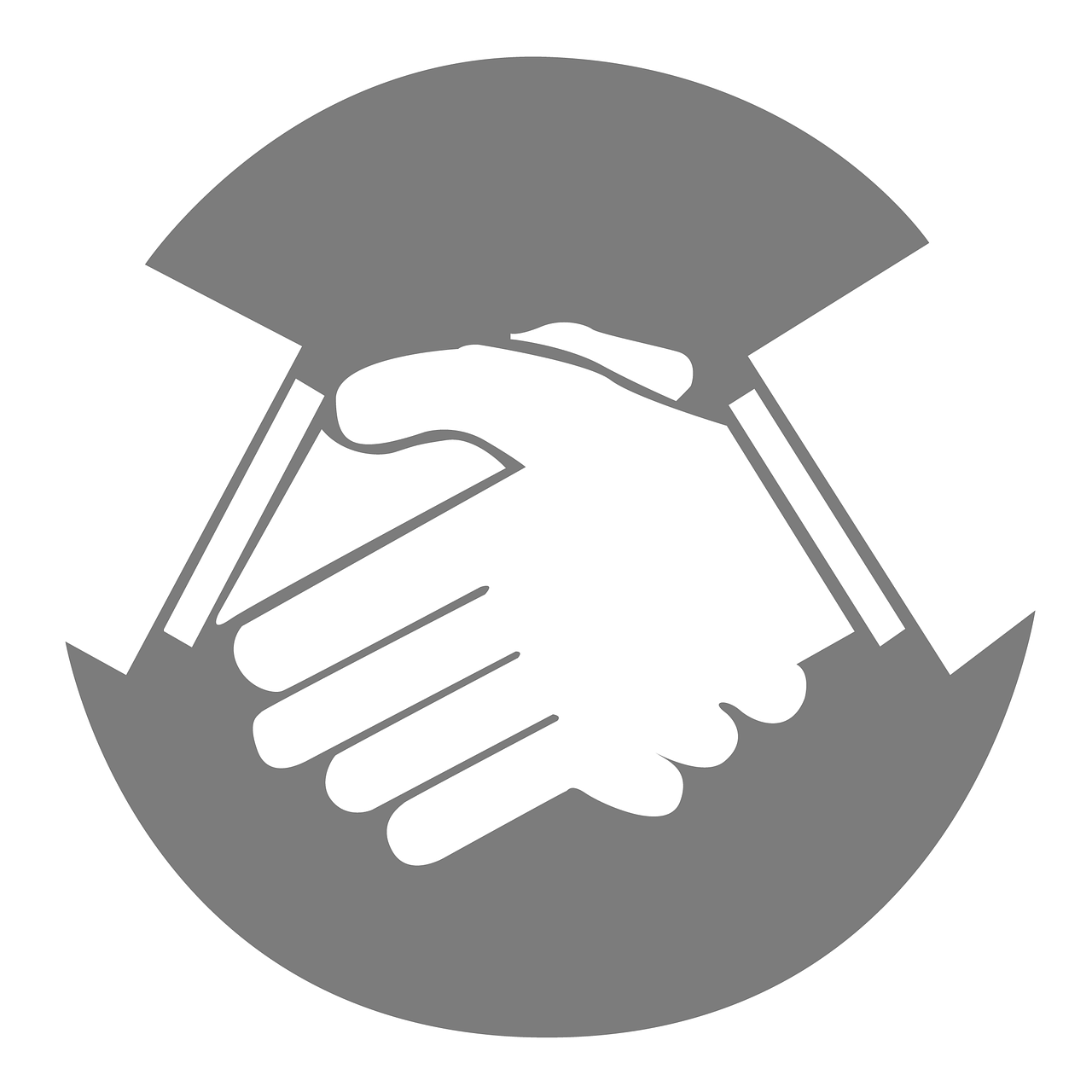 1280x1280 Handshake Business Deal Vector Png