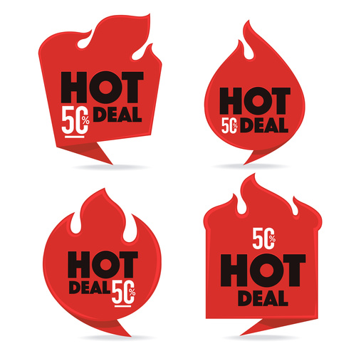 500x500 Hot Deal Vector Free Download