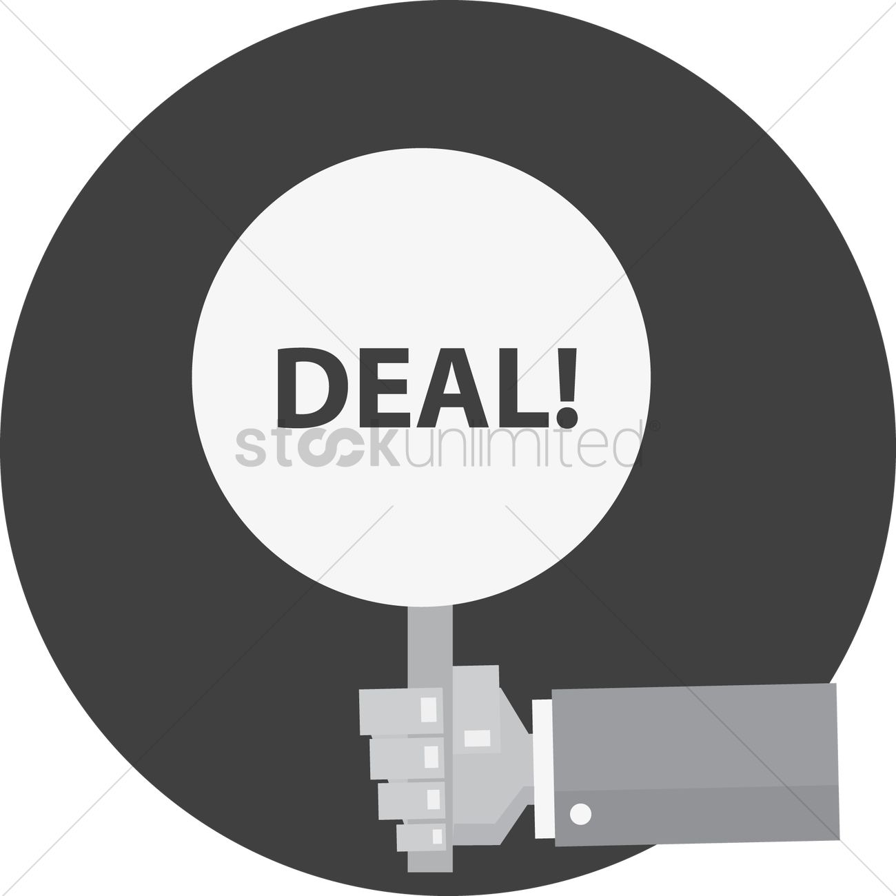 1300x1300 Closed Deal Vector Image