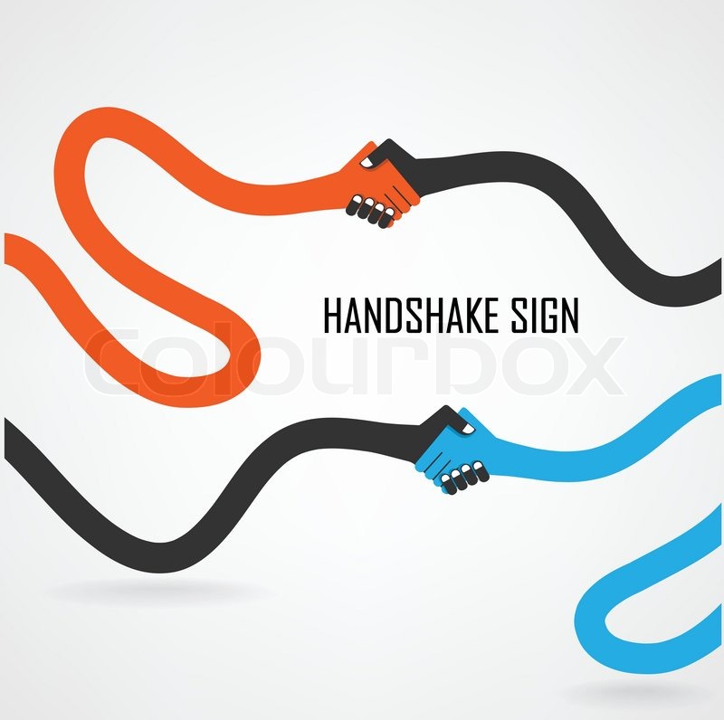 800x796 Handshake Abstract Sign Vector Design Stock Vector Colourbox