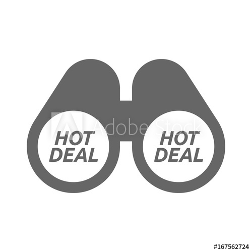 500x500 Isolated Binoculars With The Text Hot Deal
