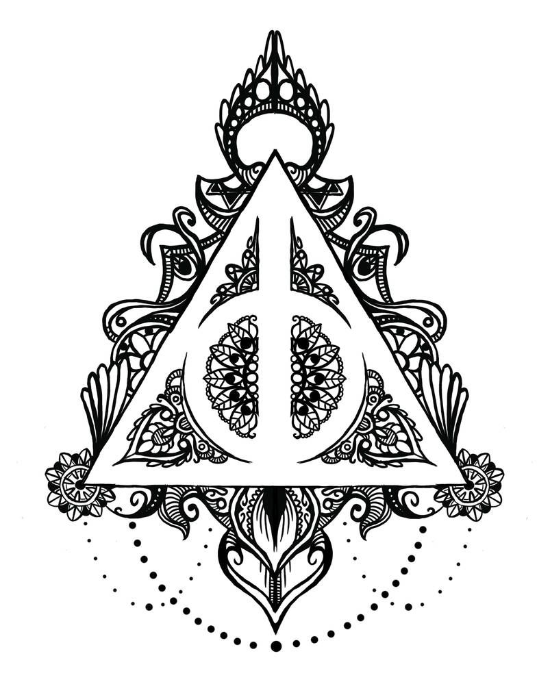 803x996 Deathly Hallows Mandala