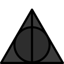 128x128 Colour, Deathly, Hallows, Harry, Potter Vector Icon Free