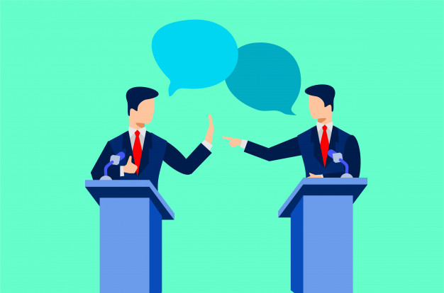 626x414 Political Debates Illustration Vector Premium Download