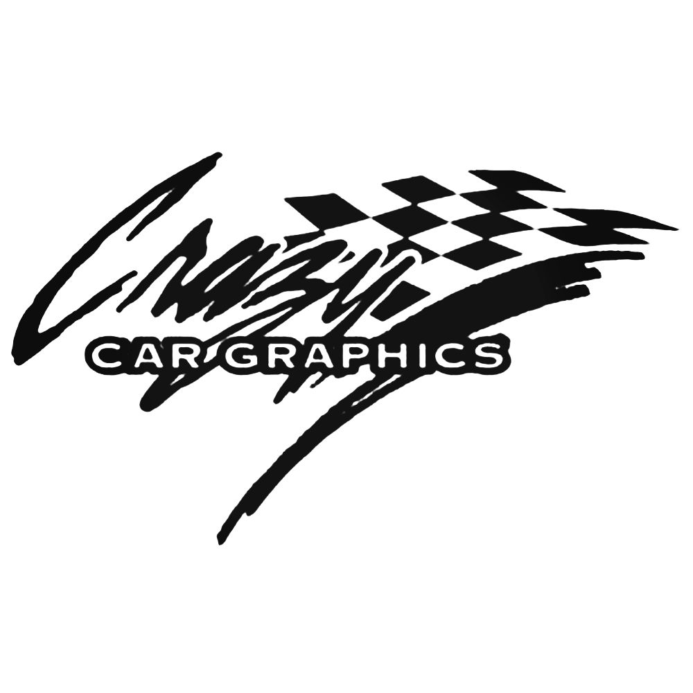 1000x1000 Crazy Car Graphics Logo Vector Aftermarket Decal Sticker