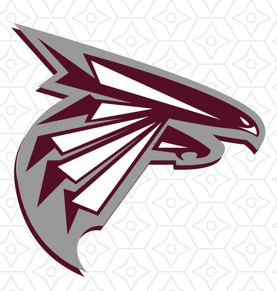 570x599 Falcon Logo Decal Design Dxf Vector For Use Etsy