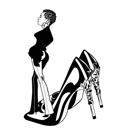 425x450 Evelyndavid Black Woman Silhouettes Classy Lady