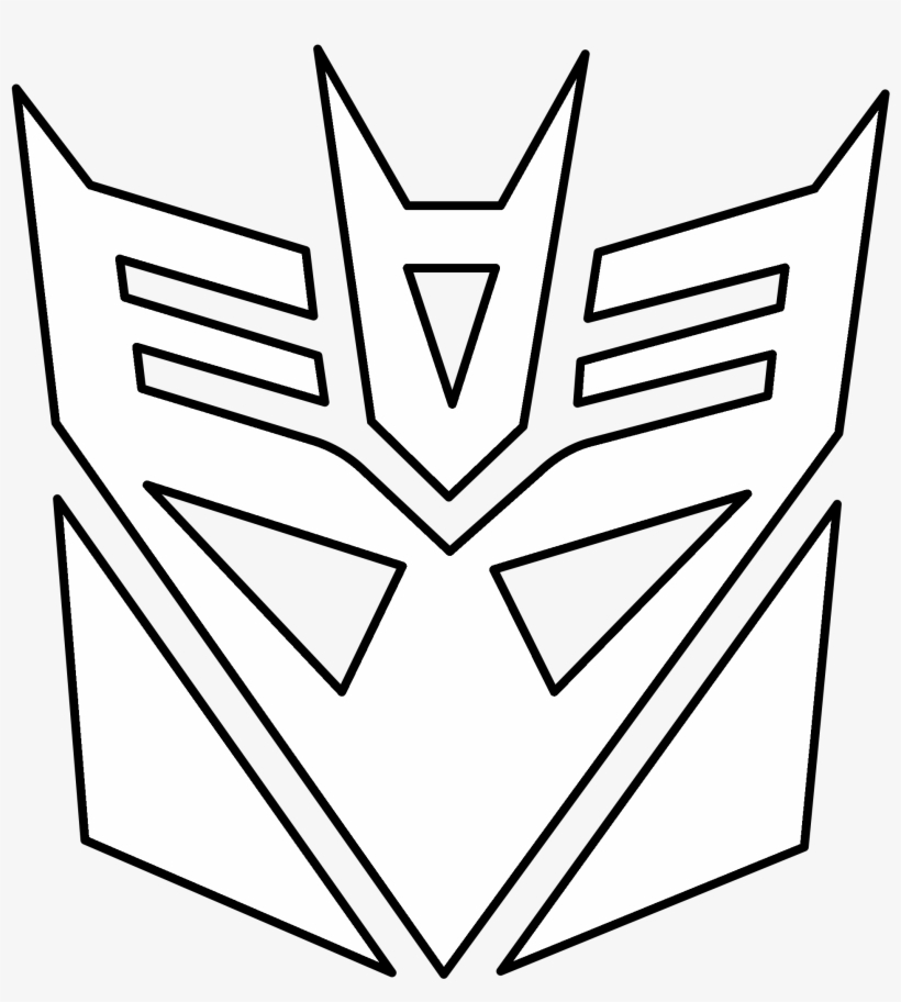 820x912 Decepticon Logo Png Transparent Vector Freebie Black