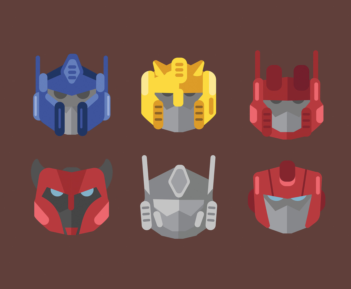 1136x936 Autobot Flat Design Vector Vector Art Graphics
