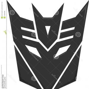 300x300 Metallic Transformers Decepticon Logo Design Illustration