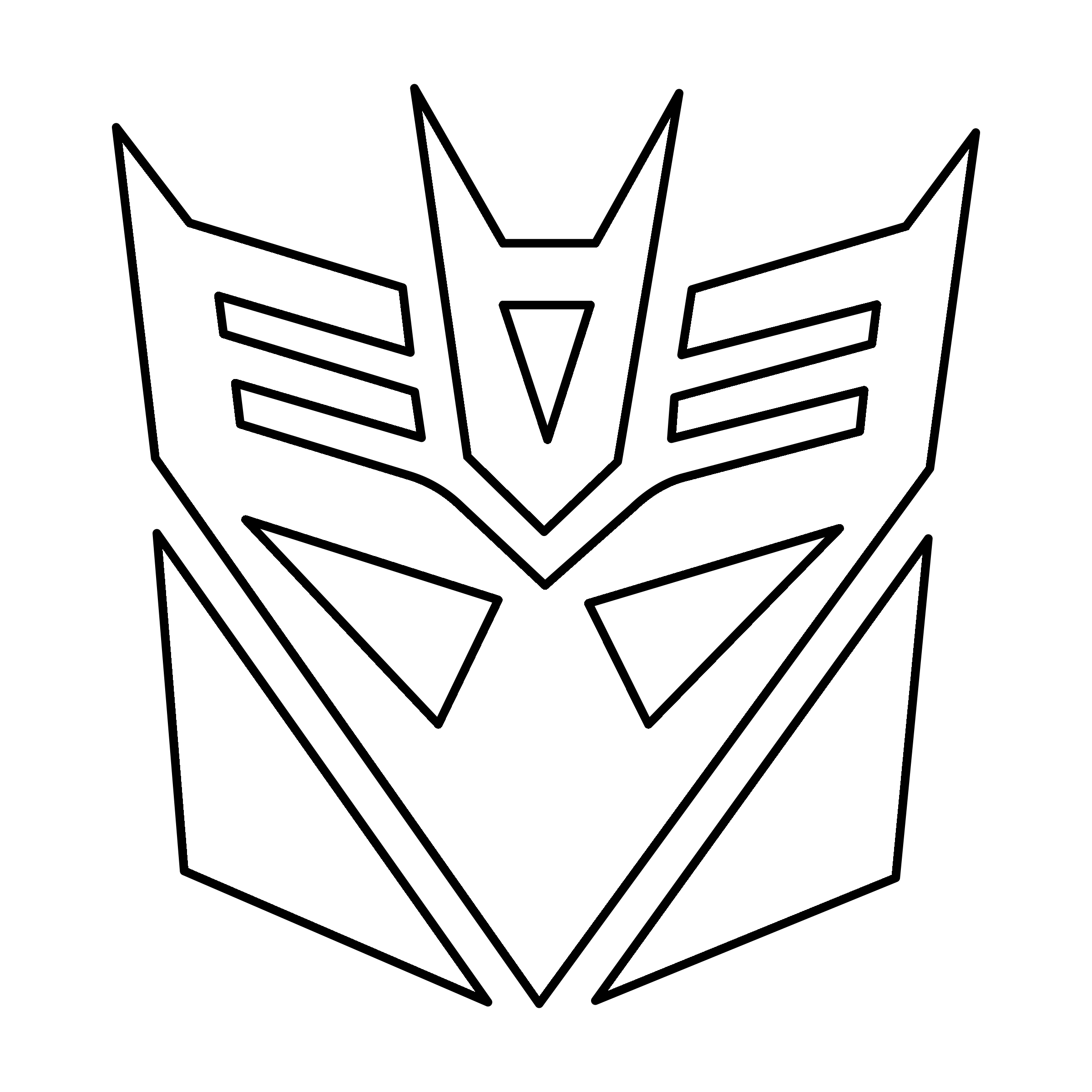 2400x2400 Transformers Decepticon Logo Png Transparent Vector