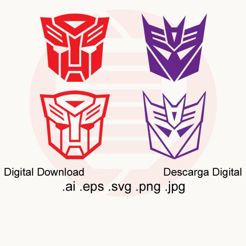 794x794 Transformers Autobot Decepticon Vector Etsy